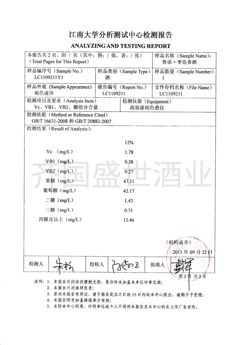 紅棗酒12度